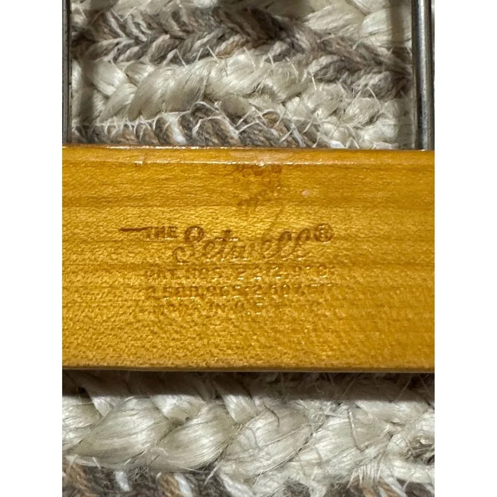 Vintage Wood Clothes Hangers Trouser Bar Skirt‎ Suit Lot of 2 Setwell